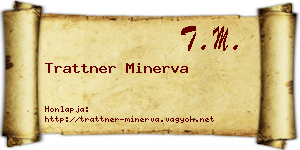Trattner Minerva névjegykártya